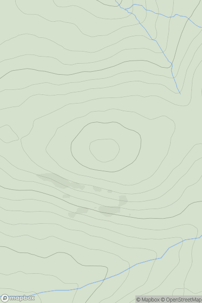 Thumbnail image for Pin Stane [The River Tweed to the English Border] showing contour plot for surrounding peak